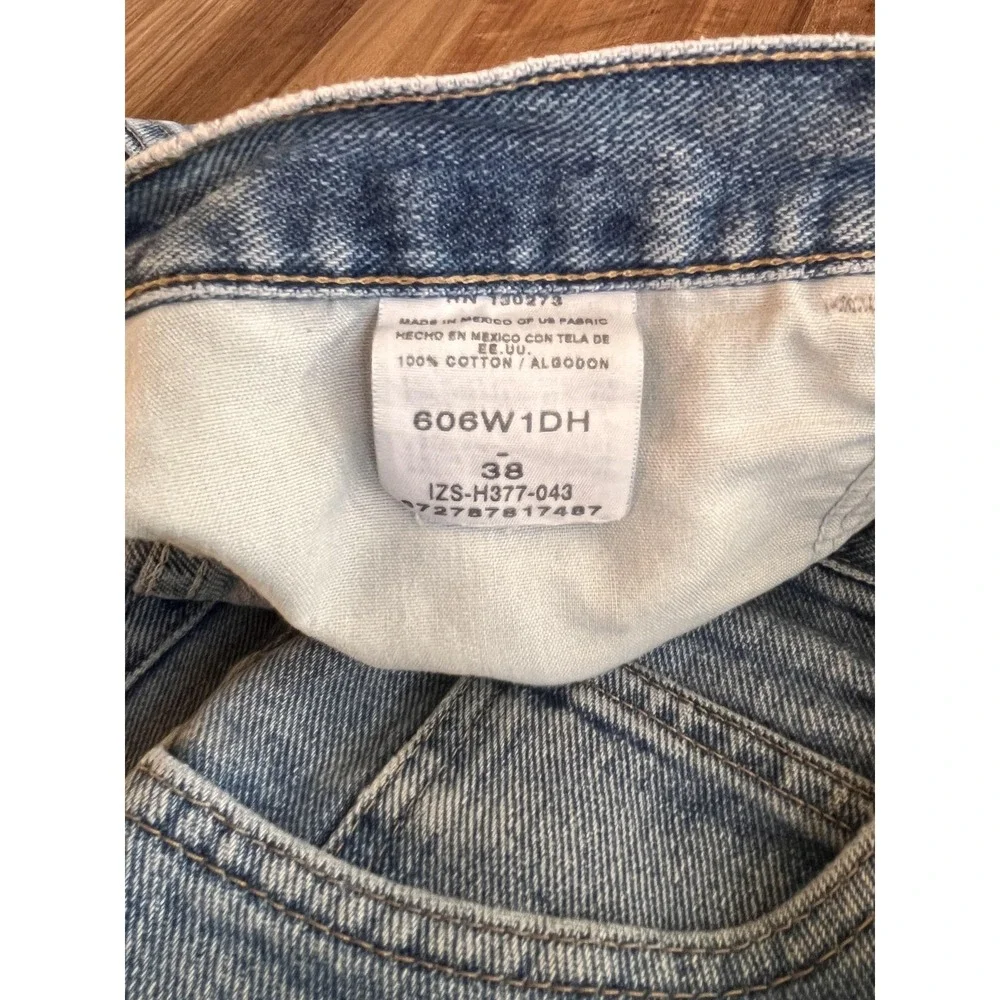 Wrangler‎ Denim Shorts Mens 38 Blue Light Wash Relaxed Fit Bermuda Jean Casual